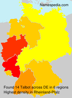 Surname Talbot in Germany Surname Talbot in Germany