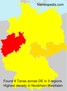 Surname Tanas in Germany Surname Tanas in Germany