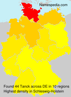 Surname Tanck in Germany Surname Tanck in Germany