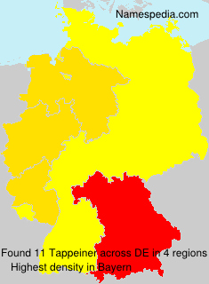 Surname Tappeiner in Germany Surname Tappeiner in Germany