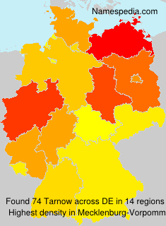 Surname Tarnow in Germany Surname Tarnow in Germany