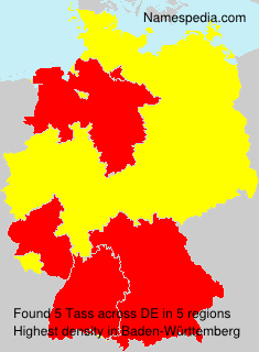 Surname Tass in Germany Surname Tass in Germany