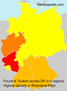 Surname Taukert in Germany Surname Taukert in Germany