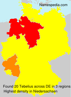 Surname Tebelius in Germany Surname Tebelius in Germany