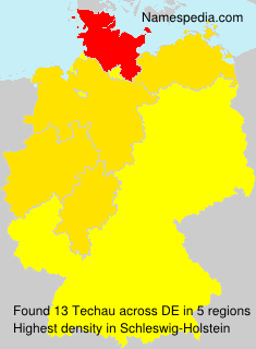 Surname Techau in Germany Surname Techau in Germany