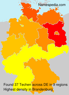 Surname Techen in Germany Surname Techen in Germany