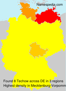 Surname Techow in Germany Surname Techow in Germany