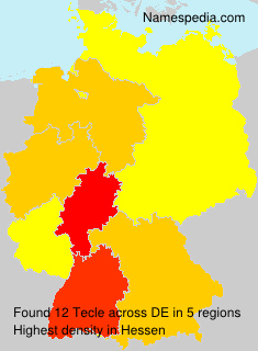 Surname Tecle in Germany Surname Tecle in Germany