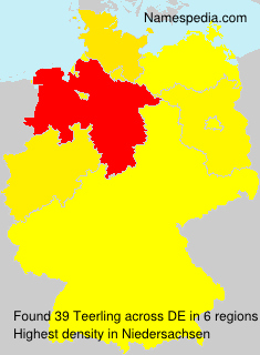 Surname Teerling in Germany Surname Teerling in Germany