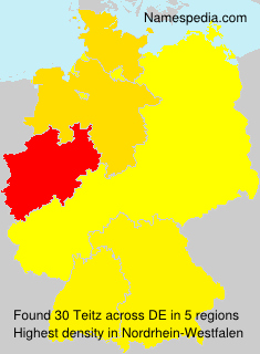 Surname Teitz in Germany Surname Teitz in Germany