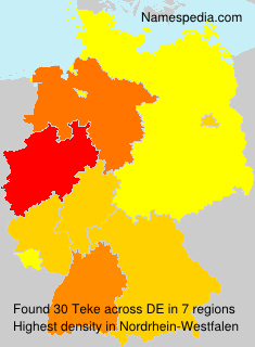 Surname Teke in Germany Surname Teke in Germany