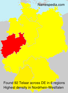 Surname Telaar in Germany Surname Telaar in Germany