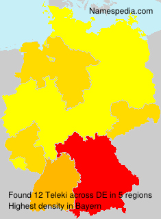 Surname Teleki in Germany Surname Teleki in Germany