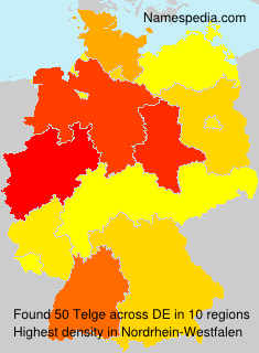 Surname Telge in Germany Surname Telge in Germany