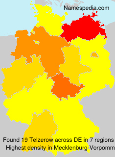 Surname Telzerow in Germany Surname Telzerow in Germany