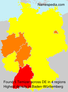 Surname Temizer in Germany Surname Temizer in Germany