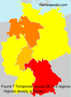 Surname Temporale in Germany Surname Temporale in Germany