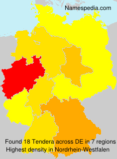 Surname Tendera in Germany Surname Tendera in Germany