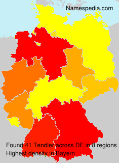Surname Tendler in Germany Surname Tendler in Germany