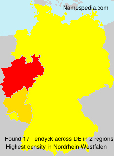 Surname Tendyck in Germany Surname Tendyck in Germany