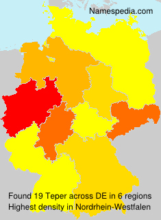 Surname Teper in Germany Surname Teper in Germany