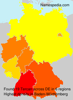 Surname Tercan in Germany Surname Tercan in Germany