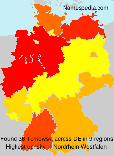 Surname Terkowski in Germany Surname Terkowski in Germany