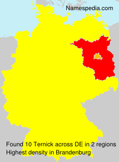 Surname Ternick in Germany Surname Ternick in Germany