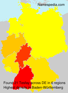 Surname Tesfay in Germany Surname Tesfay in Germany