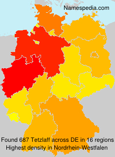 Surname Tetzlaff in Germany Surname Tetzlaff in Germany