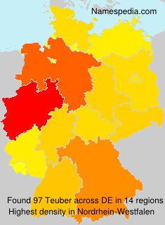 Surname Teuber in Germany Surname Teuber in Germany
