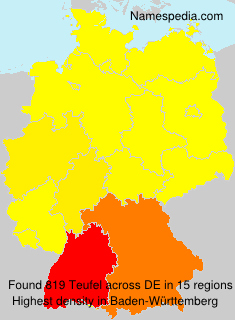 Surname Teufel in Germany Surname Teufel in Germany
