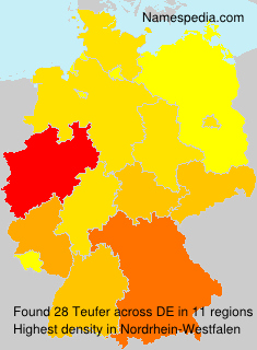 Surname Teufer in Germany Surname Teufer in Germany
