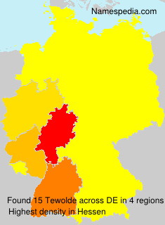 Surname Tewolde in Germany Surname Tewolde in Germany