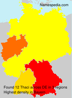 Surname Thaci in Germany Surname Thaci in Germany
