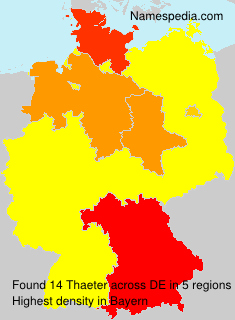 Surname Thaeter in Germany Surname Thaeter in Germany