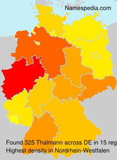 Surname Thalmann in Germany Surname Thalmann in Germany