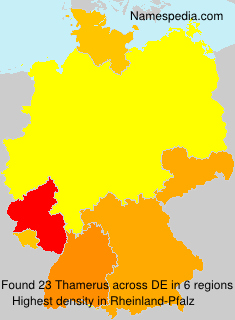 Surname Thamerus in Germany Surname Thamerus in Germany