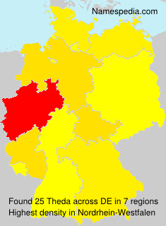 Surname Theda in Germany Surname Theda in Germany