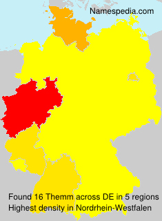 Surname Themm in Germany Surname Themm in Germany