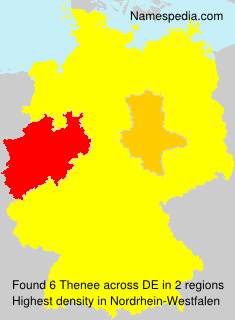 Surname Thenee in Germany Surname Thenee in Germany