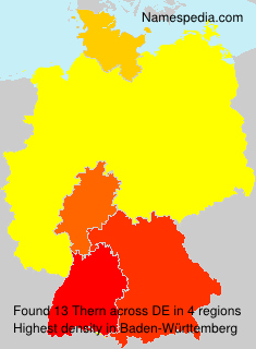 Surname Thern in Germany Surname Thern in Germany
