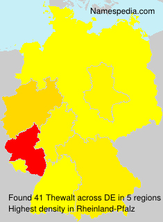 Surname Thewalt in Germany Surname Thewalt in Germany