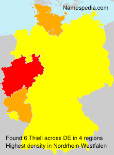Surname Thiell in Germany Surname Thiell in Germany