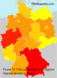 Surname Thilo in Germany Surname Thilo in Germany