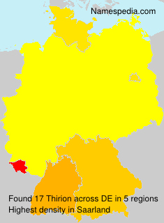 Surname Thirion in Germany Surname Thirion in Germany