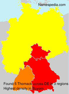 Surname Thomack in Germany Surname Thomack in Germany