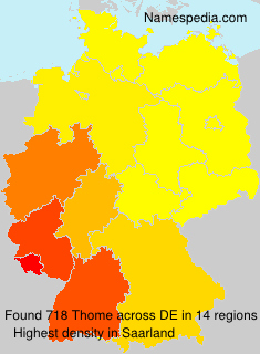 Surname Thome in Germany Surname Thome in Germany