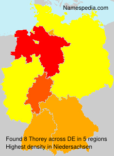 Surname Thorey in Germany Surname Thorey in Germany