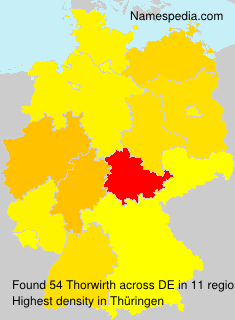 Surname Thorwirth in Germany